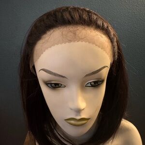 Sleek Brown Lace Front Wig